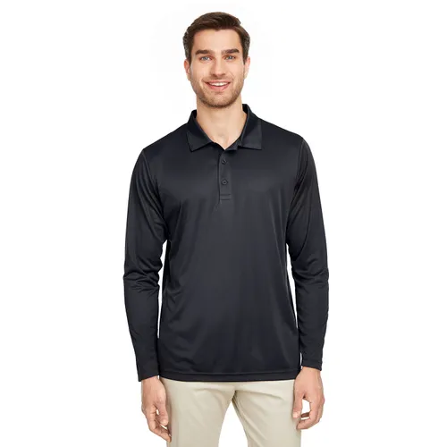 Team 365 Men's Zone Performance Long Sleeve Polo TT51L. Printing is available for this item.