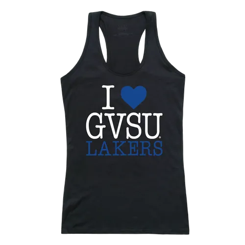W Republic Women's I Love Tank Shirt Grand Valley State Lakers 532-308