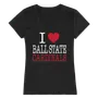 W Republic Women's I Love Shirt Ball State Cardinals 550-264