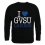 W Republic I Love Crewneck Sweatshirt Grand Valley State Lakers 552-308