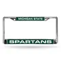 Rico Michigan State Spartans Laser Chrome 12 X 6 License Plate Frame Fcl220103