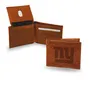 Rico New York Giants Genuine Leather Embossed Pecan Billfold Wallet Sbl1405