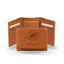 Rico Miami Dolphins Genuine Leather Pecan Tri-Fold Wallet Str1105