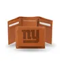 Rico New York Giants Genuine Leather Pecan Tri-Fold Wallet Str1405