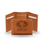 Rico San Francisco 49Ers Genuine Leather Pecan Tri-Fold Wallet Str1906