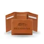 Rico Seattle Seahawks Genuine Leather Pecan Tri-Fold Wallet Str2905