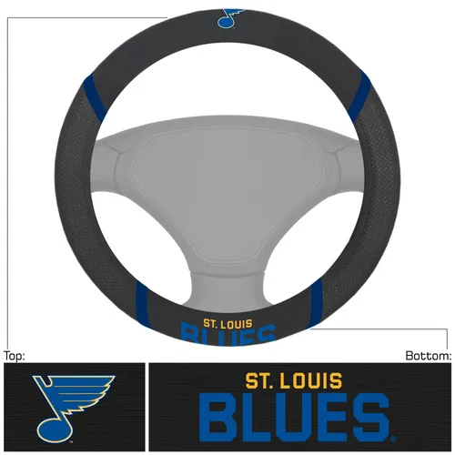 Fan Mats St. Louis Blues Embroidered Steering Wheel Cover