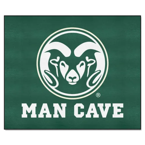 Fan Mats Colorado State Rams Man Cave Tailgater Rug - 5Ft. X 6Ft.