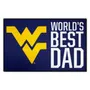 Fan Mats West Virginia Mountaineers Starter Accent Rug - 19In. X 30In. World's Best Dad Starter Mat