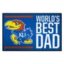 Fan Mats Kansas Jayhawks Starter Accent Rug - 19In. X 30In. World's Best Dad Starter Mat