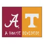 Fan Mats Alabama / Tennessee House Divided Rug - 34 In. X 42.5 In.