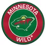 Fan Mats Minnesota Wild Roundel Rug - 27In. Diameter