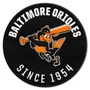 Fan Mats Baltimore Orioles Roundel Rug - 27In. Diameter