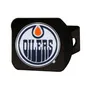 Fan Mats Edmonton Oilers Black Metal Hitch Cover - 3D Color Emblem
