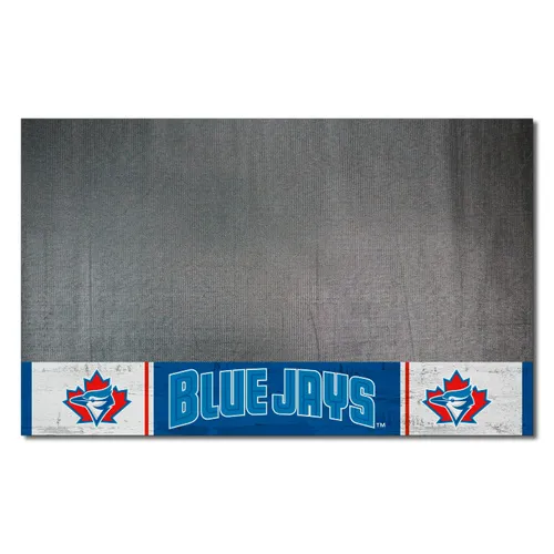 Fan Mats Toronto Blue Jays Vinyl Grill Mat - 26In. X 42In.