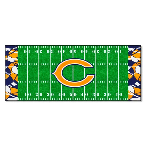 Fan Mats Chicago Bears Football Field Runner Mat - 30In. X 72In. Xfit Design
