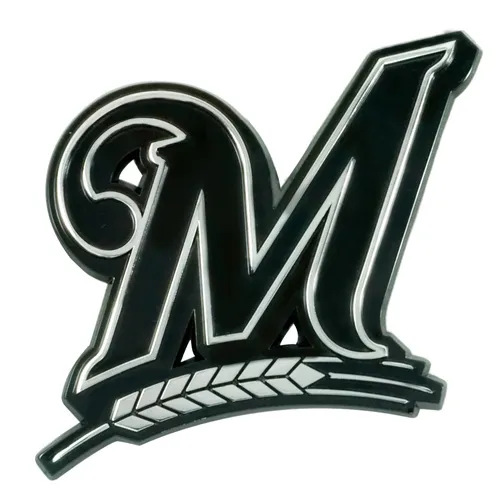 Fan Mats Milwaukee Brewers 3D Chromed Metal Emblem