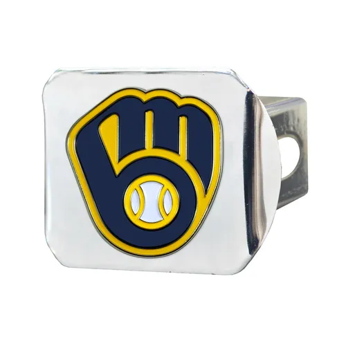 Fan Mats Milwaukee Brewers Hitch Cover - 3D Color Emblem