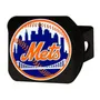Fan Mats New York Mets Black Metal Hitch Cover - 3D Color Emblem