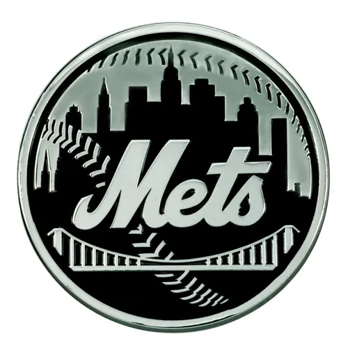 Fan Mats New York Mets 3D Chromed Metal Emblem