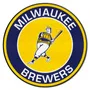 Fan Mats Milwaukee Brewers Roundel Rug - 27In. Diameter