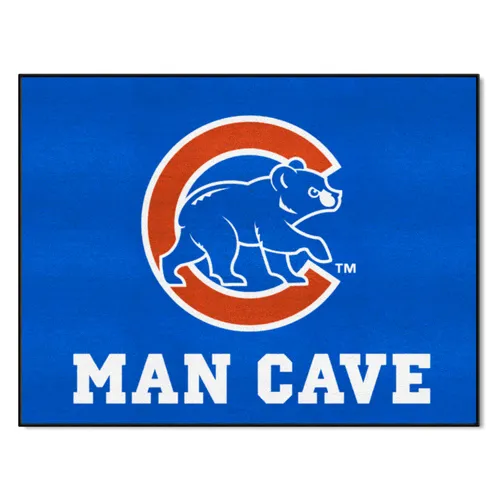 Fan Mats Chicago Cubs Man Cave All-Star Rug - 34 In. X 42.5 In.