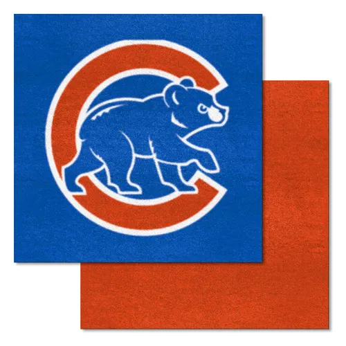 Fan Mats Chicago Cubs Team Carpet Tiles - 45 Sq Ft.