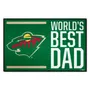 Fan Mats Minnesota Wild Starter Accent Rug - 19In. X 30In. World's Best Dad Starter Mat
