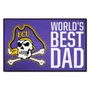 Fan Mats East Carolina Pirates Starter Accent Rug - 19In. X 30In. World's Best Dad Starter Mat