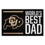 Fan Mats Colorado Buffaloes Starter Accent Rug - 19In. X 30In. World's Best Dad Starter Mat