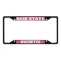 Fan Mats Ohio State Buckeyes Metal License Plate Frame Black Finish