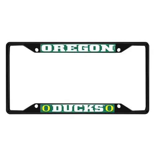 Fan Mats Oregon Ducks Metal License Plate Frame Black Finish