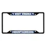 Fan Mats West Virginia Mountaineers Metal License Plate Frame Black Finish