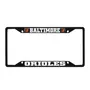 Fan Mats Baltimore Orioles Metal License Plate Frame Black Finish
