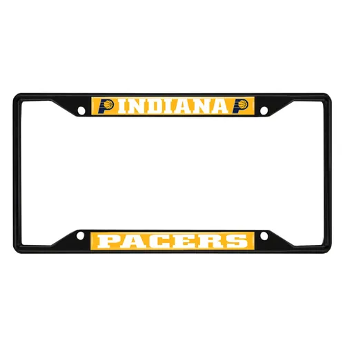 Fan Mats Indiana Pacers Metal License Plate Frame Black Finish