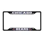 Fan Mats Chicago Bears Metal License Plate Frame Black Finish