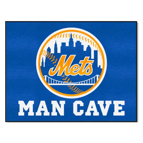 Fan Mats New York Mets Man Cave All-Star Rug - 34 In. X 42.5 In.