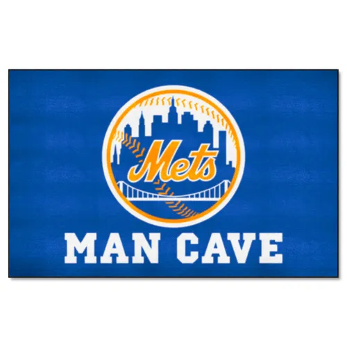 Fan Mats New York Mets Man Cave Ultimat Rug - 5Ft. X 8Ft.