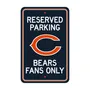 Fan Mats Chicago Bears Team Color Reserved Parking Sign Decor 18In. X 11.5In. Lightweight
