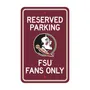 Fan Mats Florida State Seminoles Team Color Reserved Parking Sign Decor 18In. X 11.5In. Lightweight