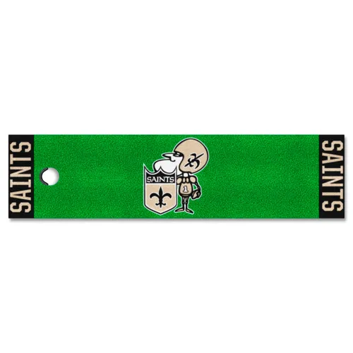 Fan Mats New Orleans Saints Putting Green Mat - 1.5Ft. X 6Ft.