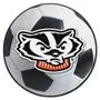 Fan Mats Wisconsin Badgers Soccer Ball Rug - 27In. Diameter