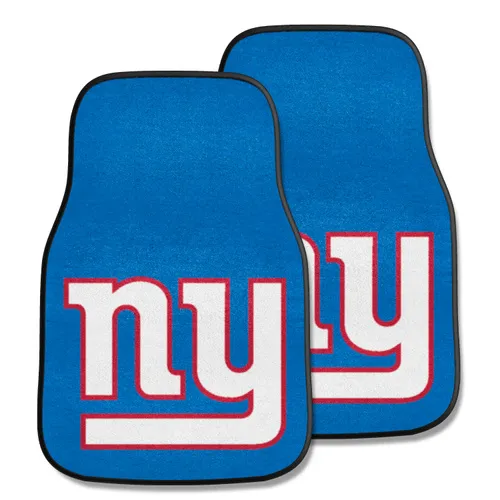 Fan Mats New York Giants Carpet Car Mat Set - 2 Pieces