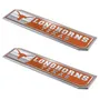 Fan Mats Texas Longhorns 2 Piece Heavy Duty Aluminum Embossed Truck Emblem Set