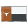Fan Mats Texas Longhorns State Flag Aluminum Embossed Emblem