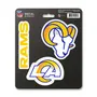 Fan Mats Los Angeles Rams 3 Piece Decal Sticker Set