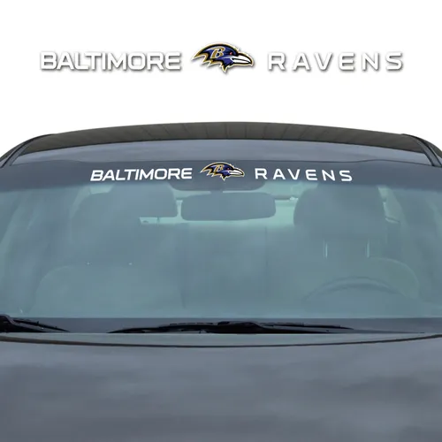 Fan Mats Baltimore Ravens Sun Stripe Windshield Decal 3.25 In. X 34 In.