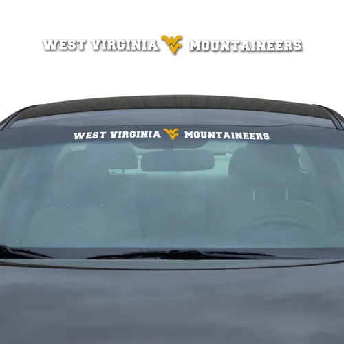 Fan Mats West Virginia Mountaineers Sun Stripe Windshield Decal 3.25 In. X 34 In.