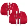 Fan Mats Wisconsin Badgers Printed Head Rest Cover Set - 2 Pieces