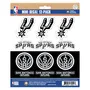 Fan Mats San Antonio Spurs 12 Count Mini Decal Sticker Pack